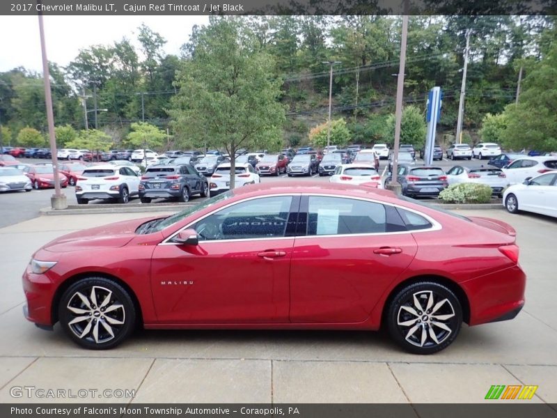 Cajun Red Tintcoat / Jet Black 2017 Chevrolet Malibu LT