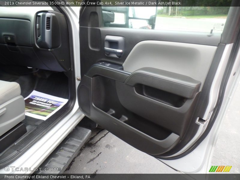 Silver Ice Metallic / Dark Ash/Jet Black 2019 Chevrolet Silverado 3500HD Work Truck Crew Cab 4x4