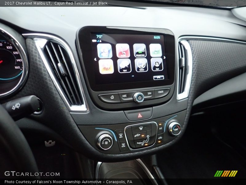 Cajun Red Tintcoat / Jet Black 2017 Chevrolet Malibu LT