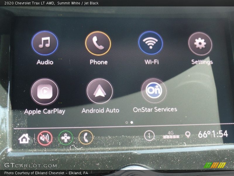 Summit White / Jet Black 2020 Chevrolet Trax LT AWD