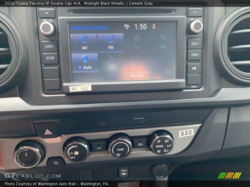 Controls of 2019 Tacoma SR Double Cab 4x4