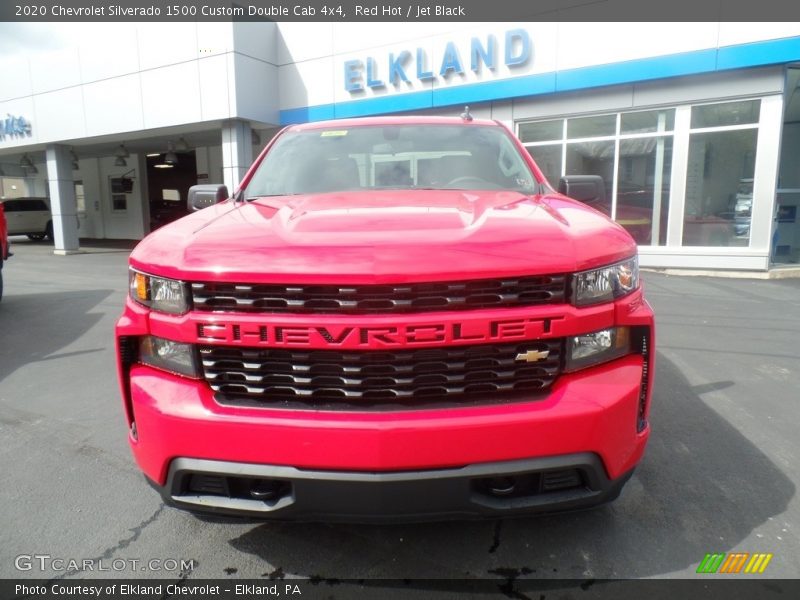 Red Hot / Jet Black 2020 Chevrolet Silverado 1500 Custom Double Cab 4x4