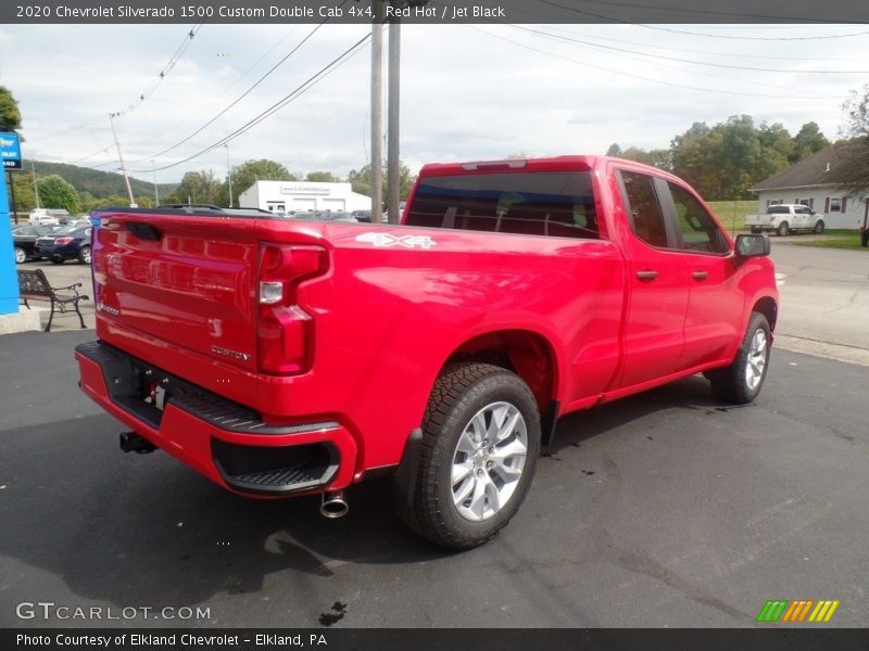 Red Hot / Jet Black 2020 Chevrolet Silverado 1500 Custom Double Cab 4x4