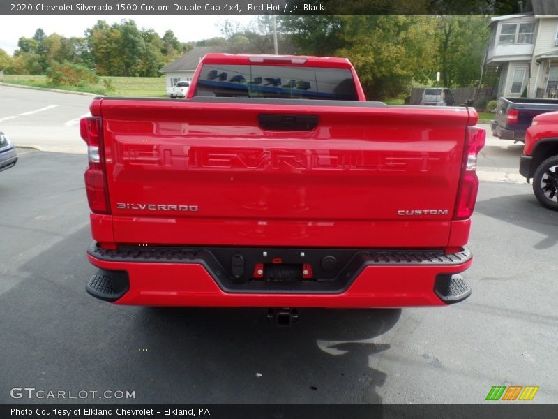 Red Hot / Jet Black 2020 Chevrolet Silverado 1500 Custom Double Cab 4x4