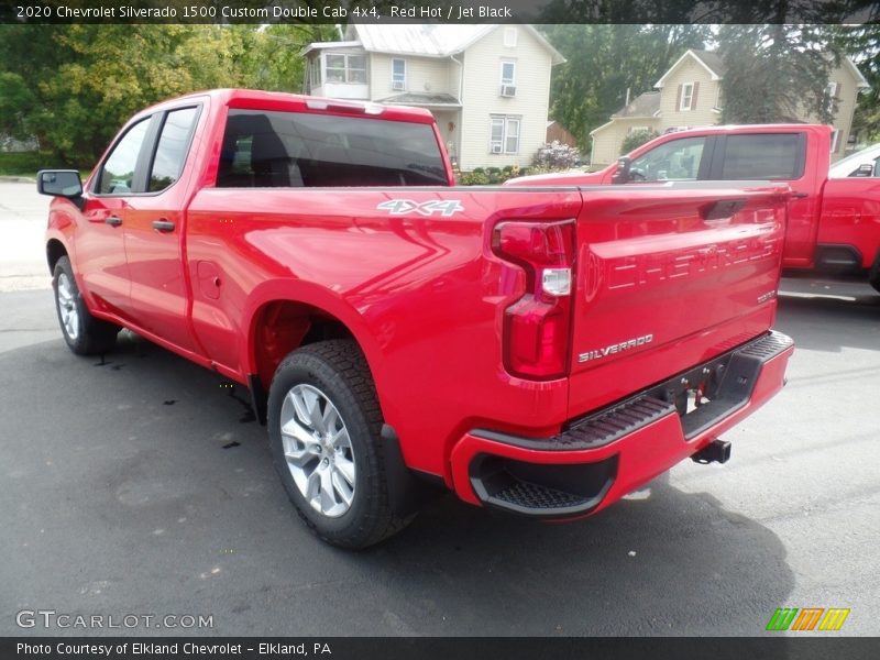 Red Hot / Jet Black 2020 Chevrolet Silverado 1500 Custom Double Cab 4x4