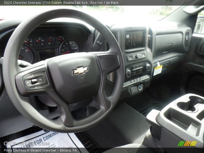 Red Hot / Jet Black 2020 Chevrolet Silverado 1500 Custom Double Cab 4x4