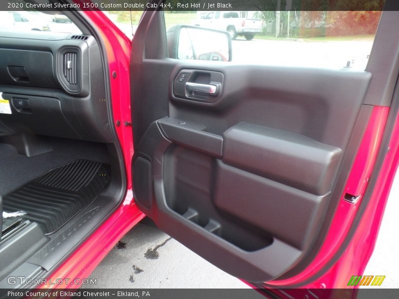 Red Hot / Jet Black 2020 Chevrolet Silverado 1500 Custom Double Cab 4x4