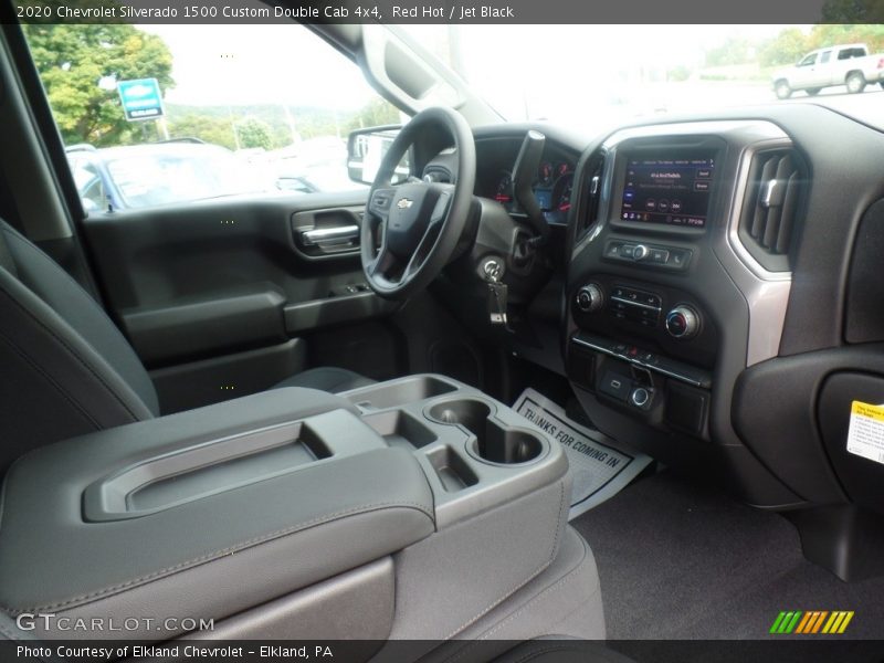 Red Hot / Jet Black 2020 Chevrolet Silverado 1500 Custom Double Cab 4x4