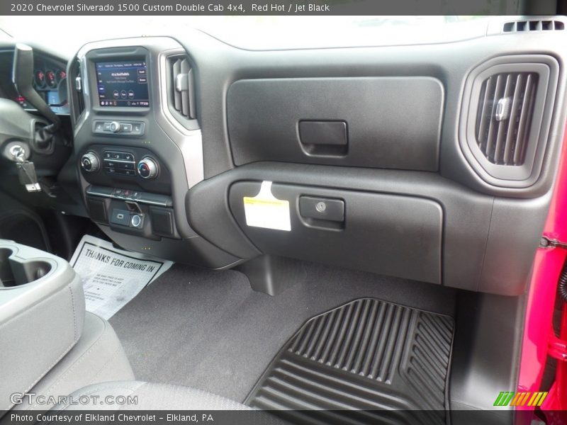 Red Hot / Jet Black 2020 Chevrolet Silverado 1500 Custom Double Cab 4x4