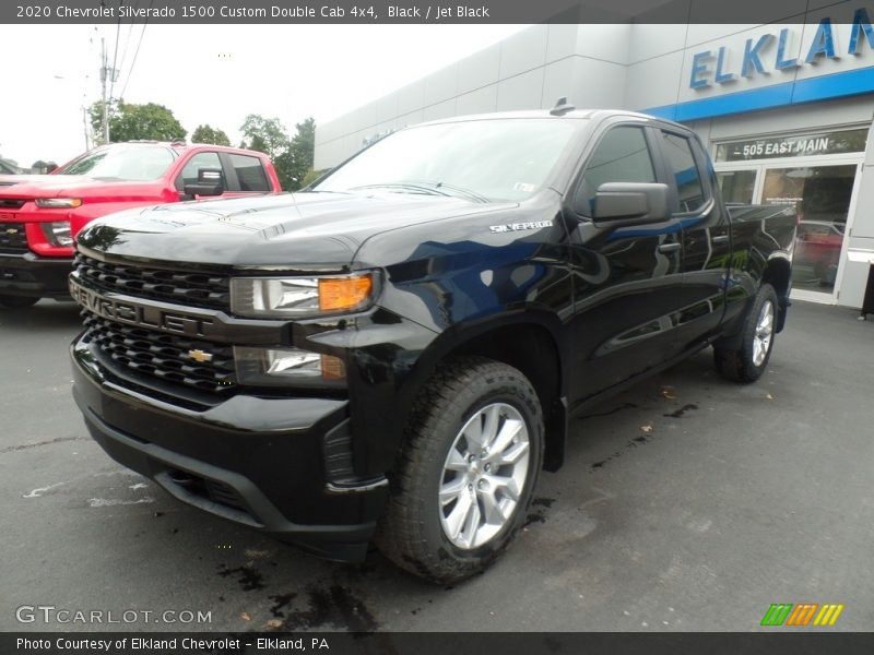 Black / Jet Black 2020 Chevrolet Silverado 1500 Custom Double Cab 4x4