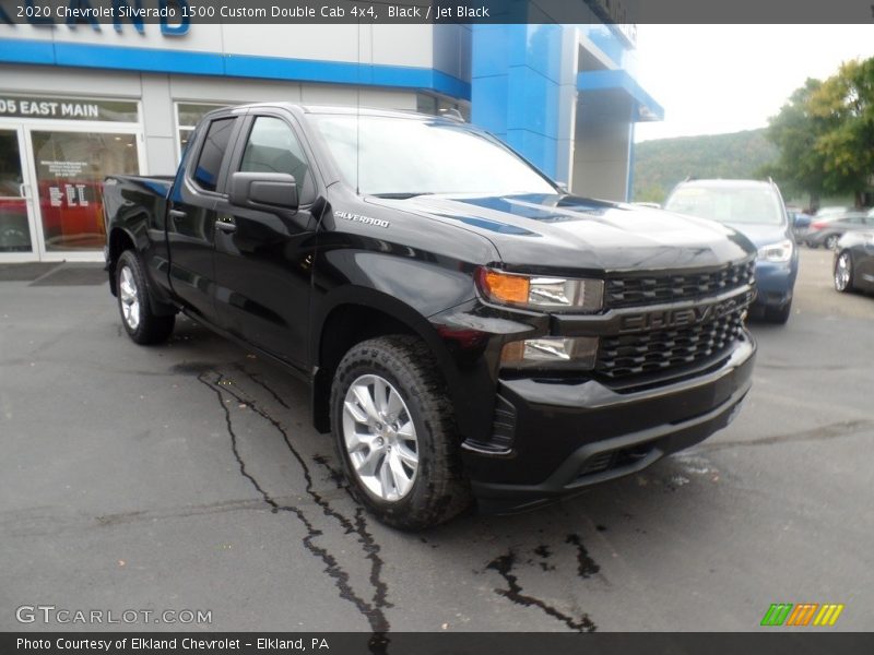 Black / Jet Black 2020 Chevrolet Silverado 1500 Custom Double Cab 4x4