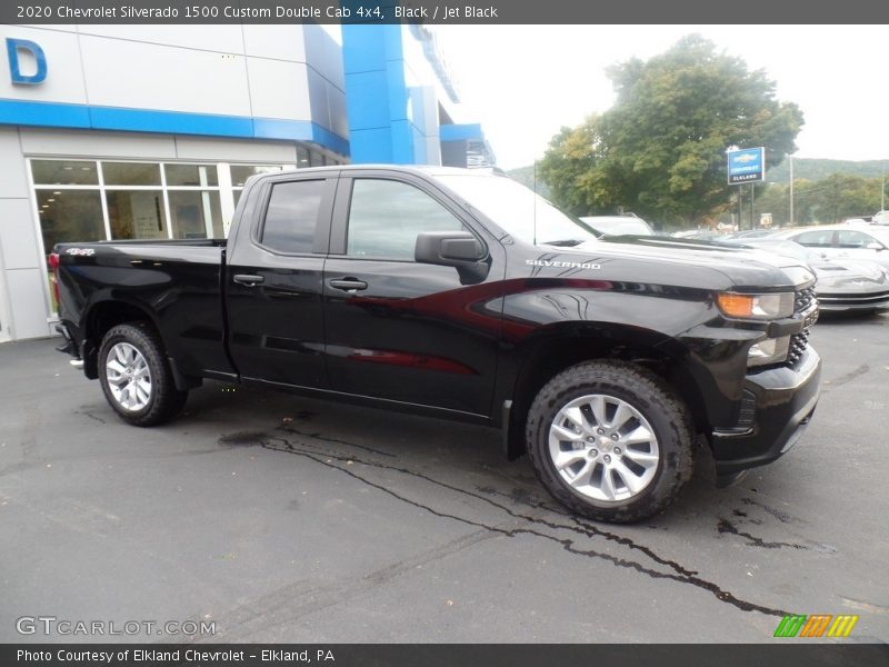 Black / Jet Black 2020 Chevrolet Silverado 1500 Custom Double Cab 4x4