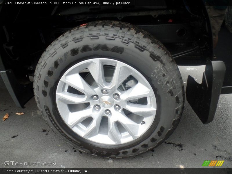 Black / Jet Black 2020 Chevrolet Silverado 1500 Custom Double Cab 4x4