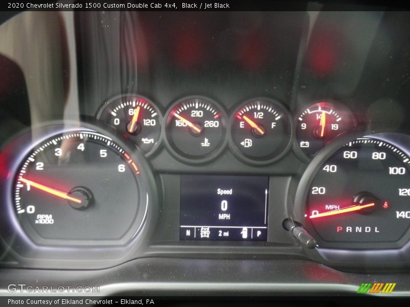 Black / Jet Black 2020 Chevrolet Silverado 1500 Custom Double Cab 4x4