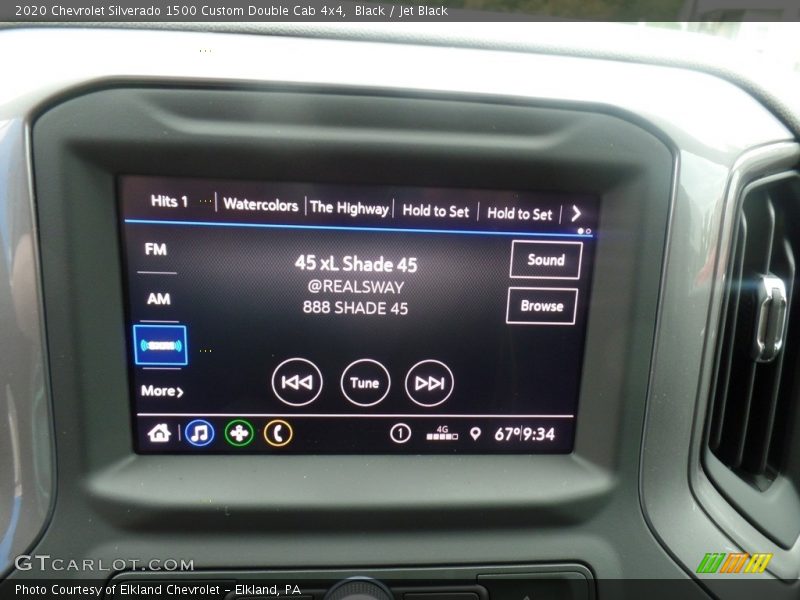 Controls of 2020 Silverado 1500 Custom Double Cab 4x4