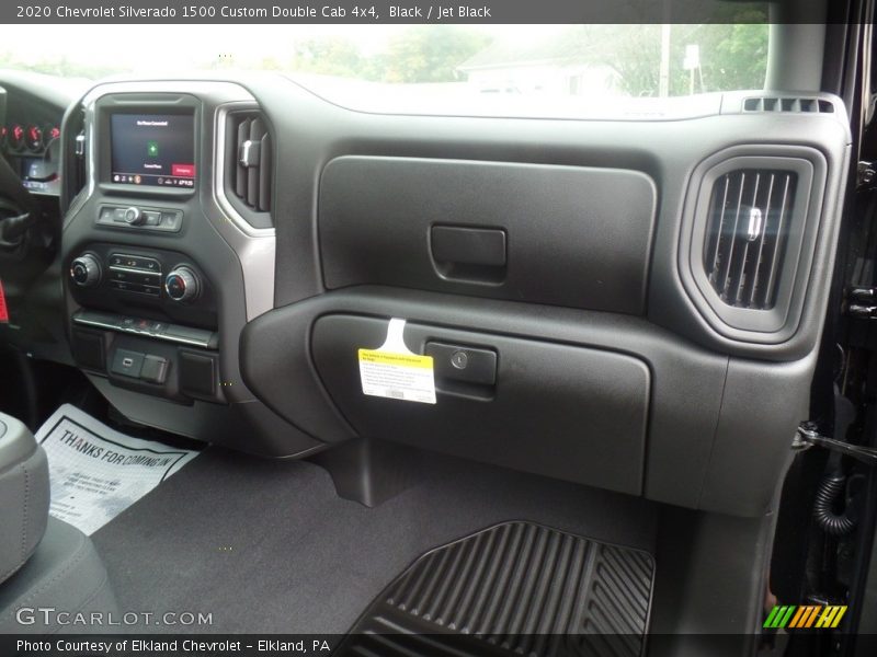 Black / Jet Black 2020 Chevrolet Silverado 1500 Custom Double Cab 4x4