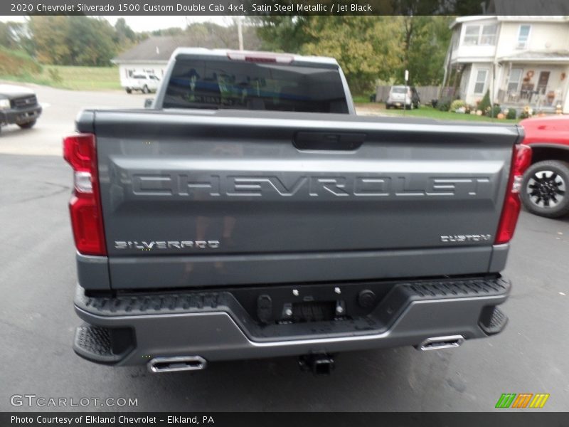 Satin Steel Metallic / Jet Black 2020 Chevrolet Silverado 1500 Custom Double Cab 4x4