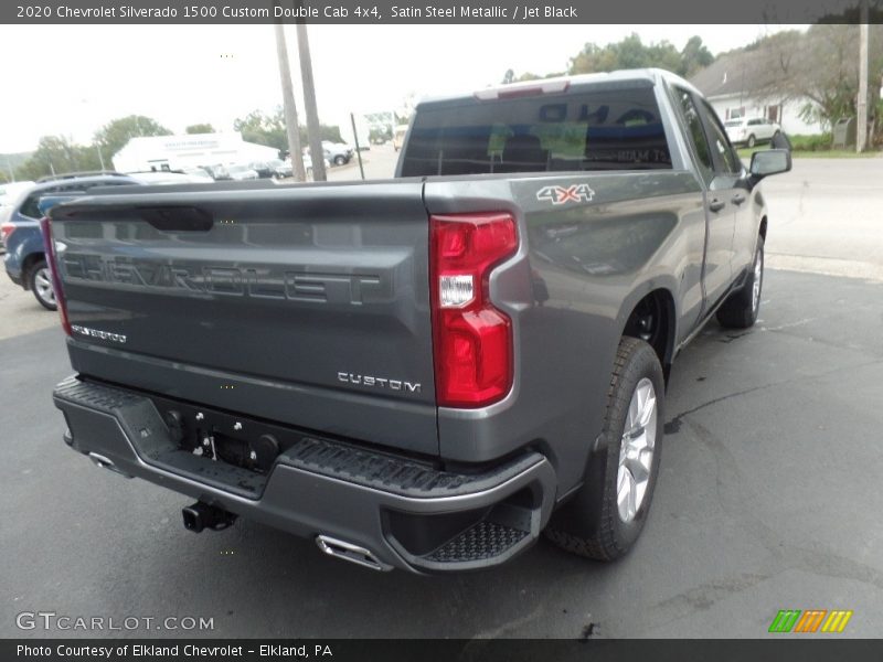 Satin Steel Metallic / Jet Black 2020 Chevrolet Silverado 1500 Custom Double Cab 4x4