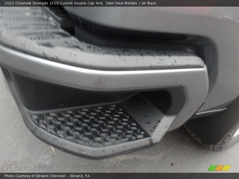 Satin Steel Metallic / Jet Black 2020 Chevrolet Silverado 1500 Custom Double Cab 4x4