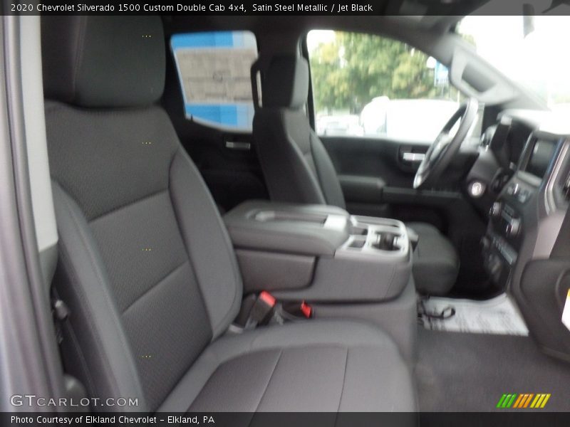 Satin Steel Metallic / Jet Black 2020 Chevrolet Silverado 1500 Custom Double Cab 4x4