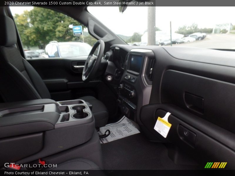Satin Steel Metallic / Jet Black 2020 Chevrolet Silverado 1500 Custom Double Cab 4x4