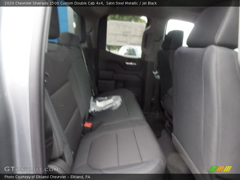 Satin Steel Metallic / Jet Black 2020 Chevrolet Silverado 1500 Custom Double Cab 4x4
