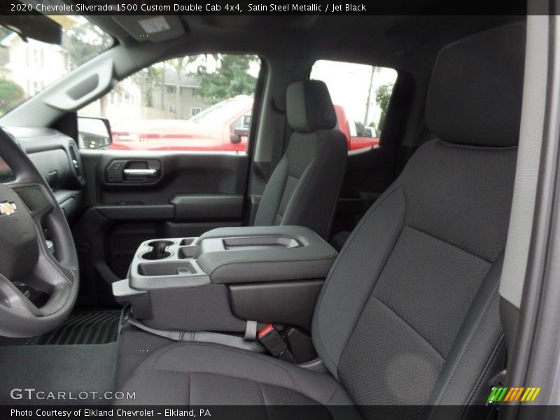 Satin Steel Metallic / Jet Black 2020 Chevrolet Silverado 1500 Custom Double Cab 4x4