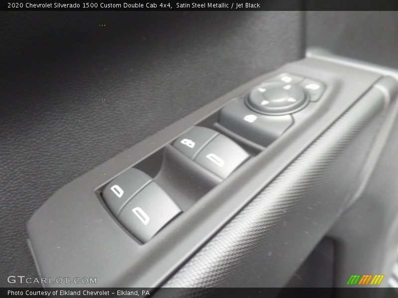 Satin Steel Metallic / Jet Black 2020 Chevrolet Silverado 1500 Custom Double Cab 4x4