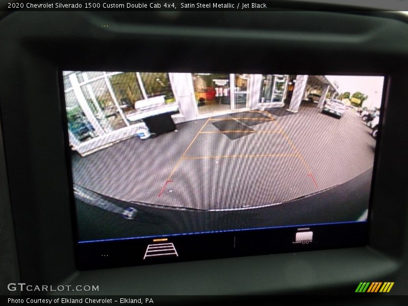 Satin Steel Metallic / Jet Black 2020 Chevrolet Silverado 1500 Custom Double Cab 4x4