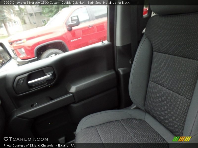Satin Steel Metallic / Jet Black 2020 Chevrolet Silverado 1500 Custom Double Cab 4x4