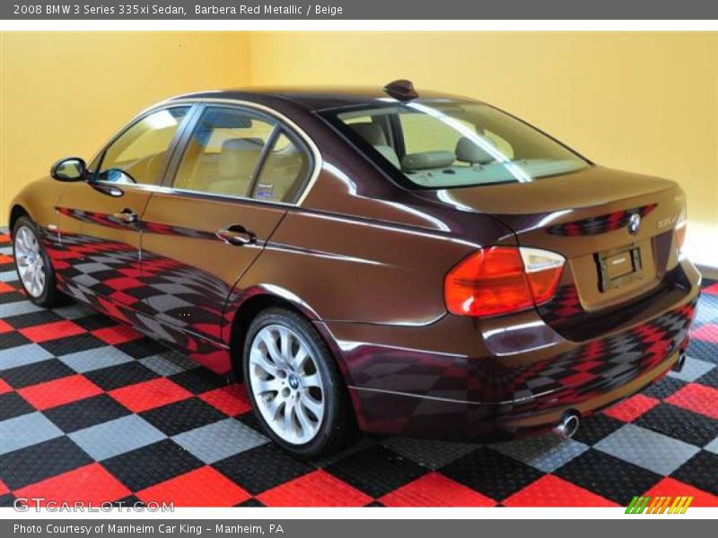 Barbera Red Metallic / Beige 2008 BMW 3 Series 335xi Sedan