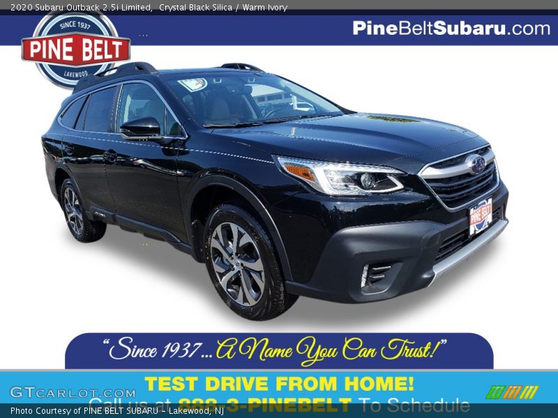 Crystal Black Silica / Warm Ivory 2020 Subaru Outback 2.5i Limited