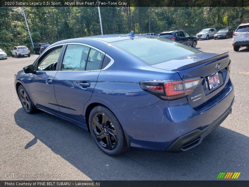 Abyss Blue Pearl / Two-Tone Gray 2020 Subaru Legacy 2.5i Sport