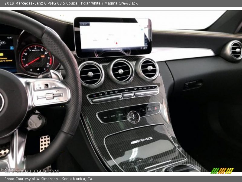 Polar White / Magma Grey/Black 2019 Mercedes-Benz C AMG 63 S Coupe