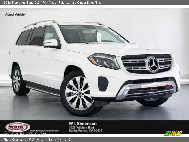Polar White / Ginger Beige/Black 2019 Mercedes-Benz GLS 450 4Matic