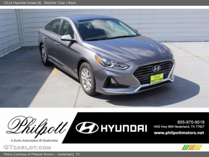 Machine Gray / Black 2019 Hyundai Sonata SE