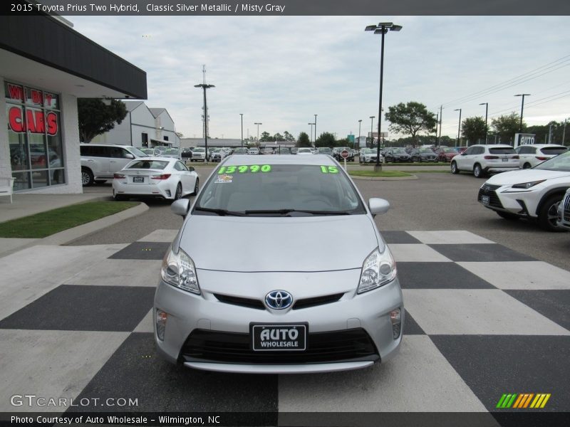 Classic Silver Metallic / Misty Gray 2015 Toyota Prius Two Hybrid