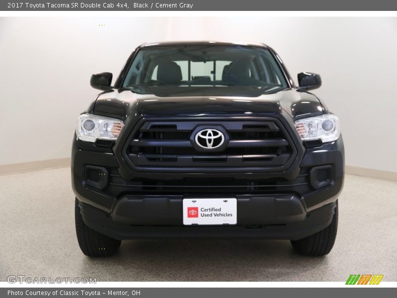 Black / Cement Gray 2017 Toyota Tacoma SR Double Cab 4x4