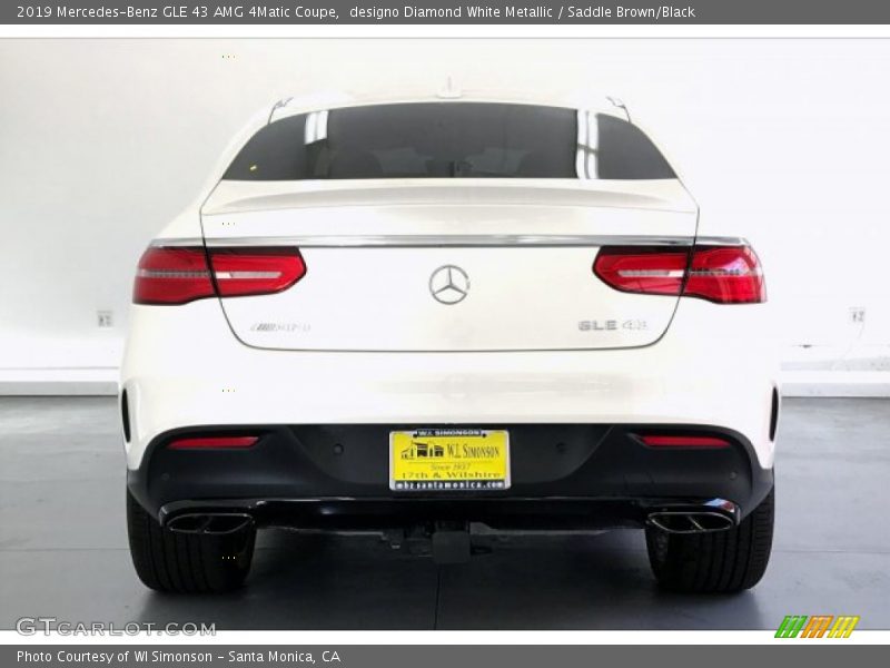 designo Diamond White Metallic / Saddle Brown/Black 2019 Mercedes-Benz GLE 43 AMG 4Matic Coupe