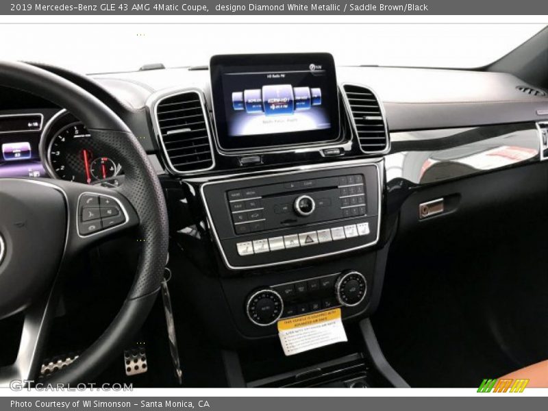 designo Diamond White Metallic / Saddle Brown/Black 2019 Mercedes-Benz GLE 43 AMG 4Matic Coupe