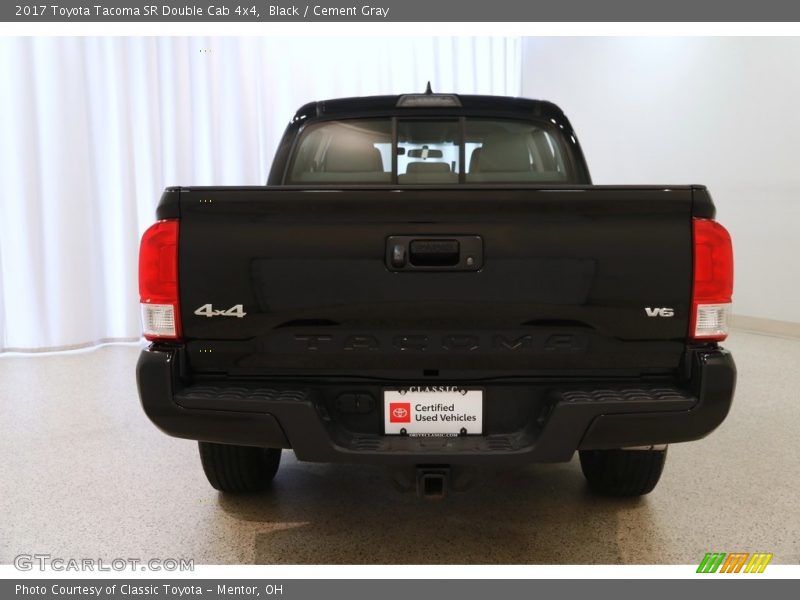 Black / Cement Gray 2017 Toyota Tacoma SR Double Cab 4x4