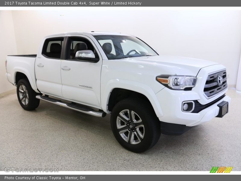 Super White / Limited Hickory 2017 Toyota Tacoma Limited Double Cab 4x4