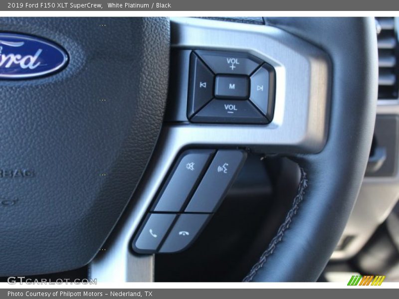 White Platinum / Black 2019 Ford F150 XLT SuperCrew