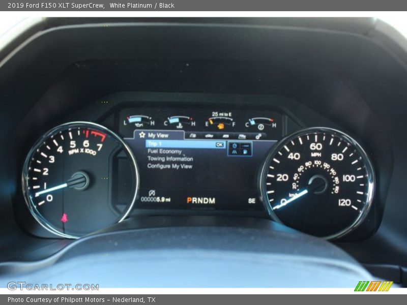White Platinum / Black 2019 Ford F150 XLT SuperCrew
