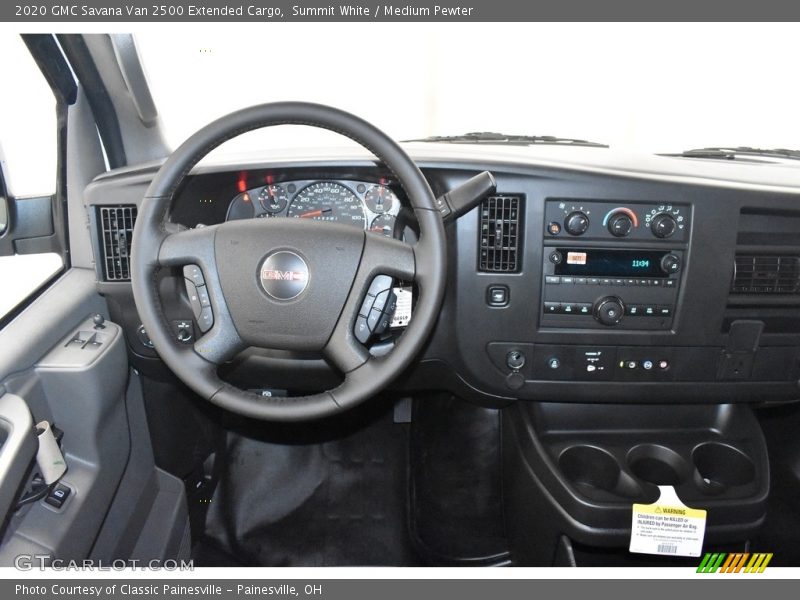 Summit White / Medium Pewter 2020 GMC Savana Van 2500 Extended Cargo