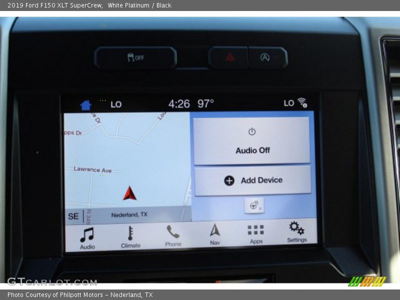White Platinum / Black 2019 Ford F150 XLT SuperCrew
