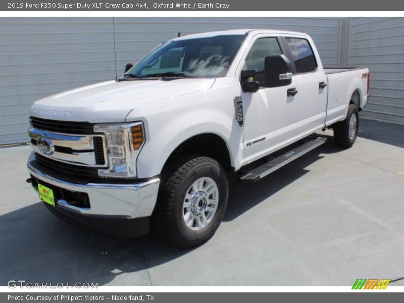 Oxford White / Earth Gray 2019 Ford F350 Super Duty XLT Crew Cab 4x4