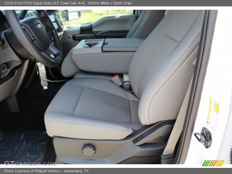 Oxford White / Earth Gray 2019 Ford F350 Super Duty XLT Crew Cab 4x4