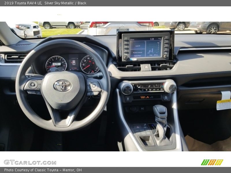 Silver Sky Metallic / Black 2019 Toyota RAV4 LE