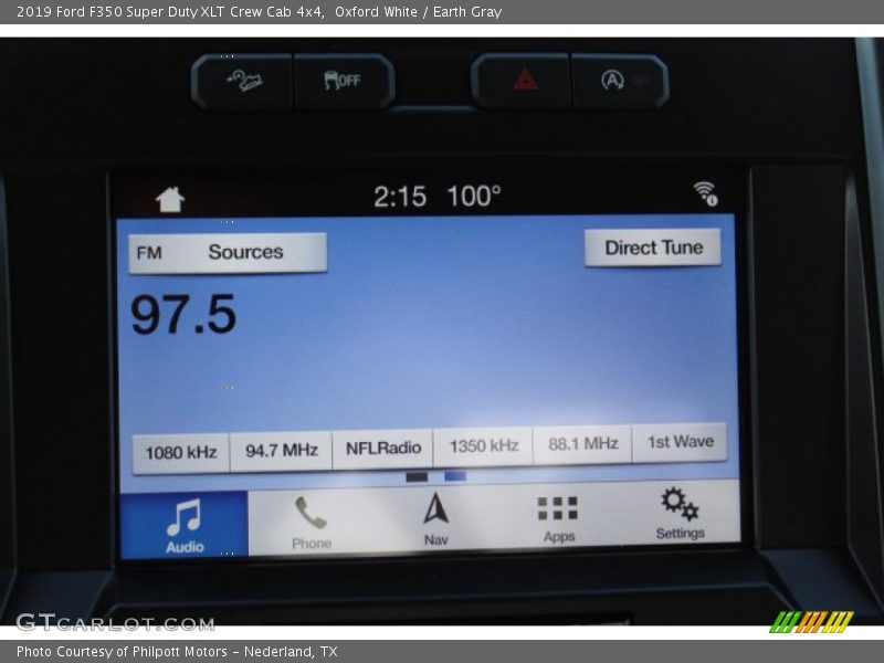 Oxford White / Earth Gray 2019 Ford F350 Super Duty XLT Crew Cab 4x4
